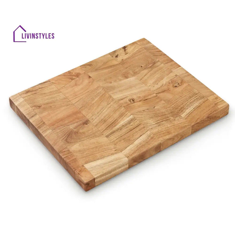 Amalia Acacia Block Chopping Board - Natural Chopping Board