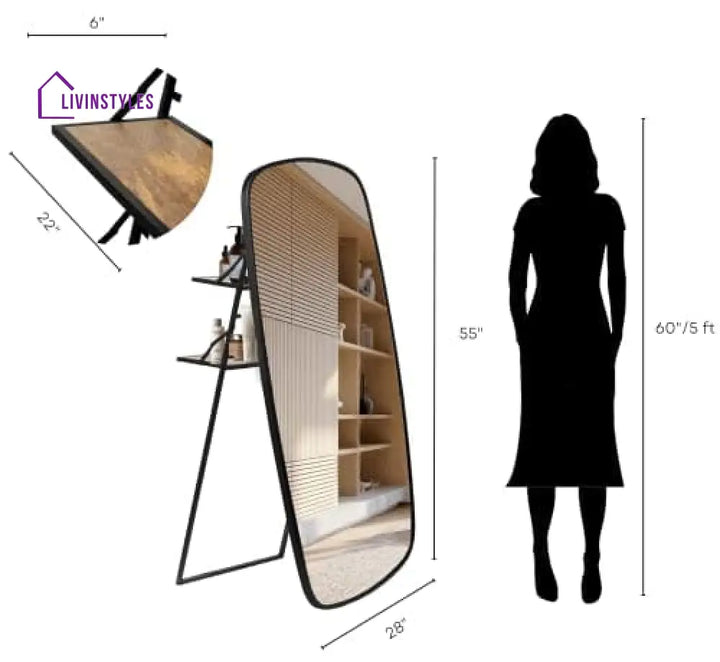 Amalia Full-length Mirror with Stand Mirrors