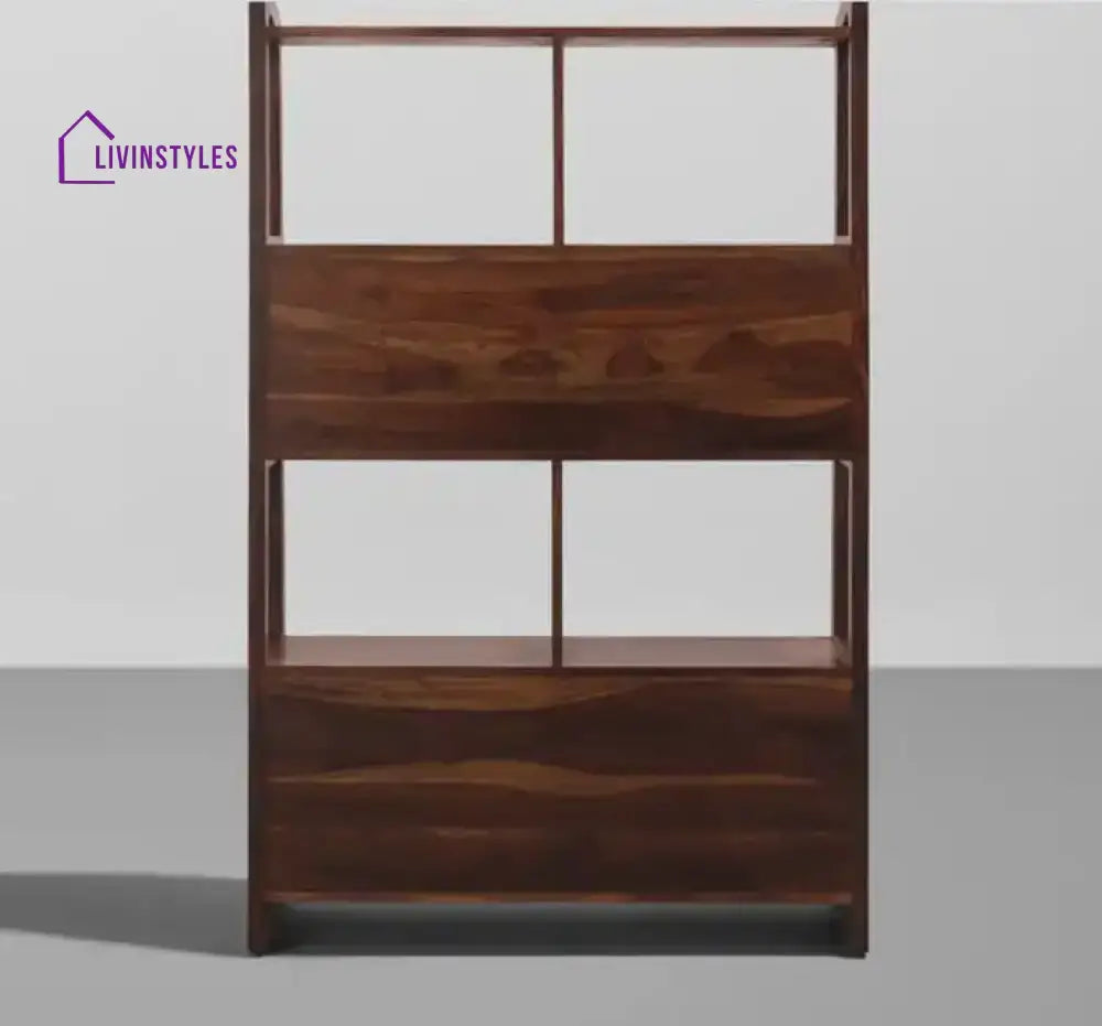 Amalia Solid Wood Sheesham Book Shelf Study Table