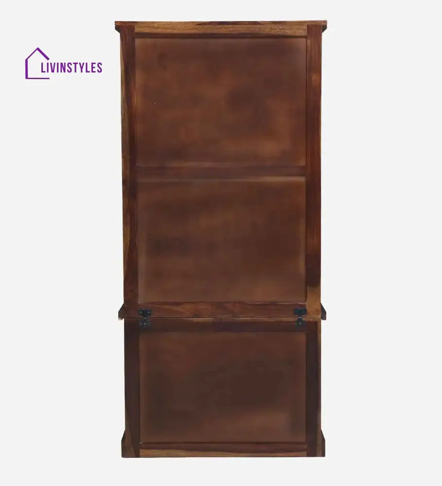 Amanda Contemporary Sheesham Wood Bookcase Study Table