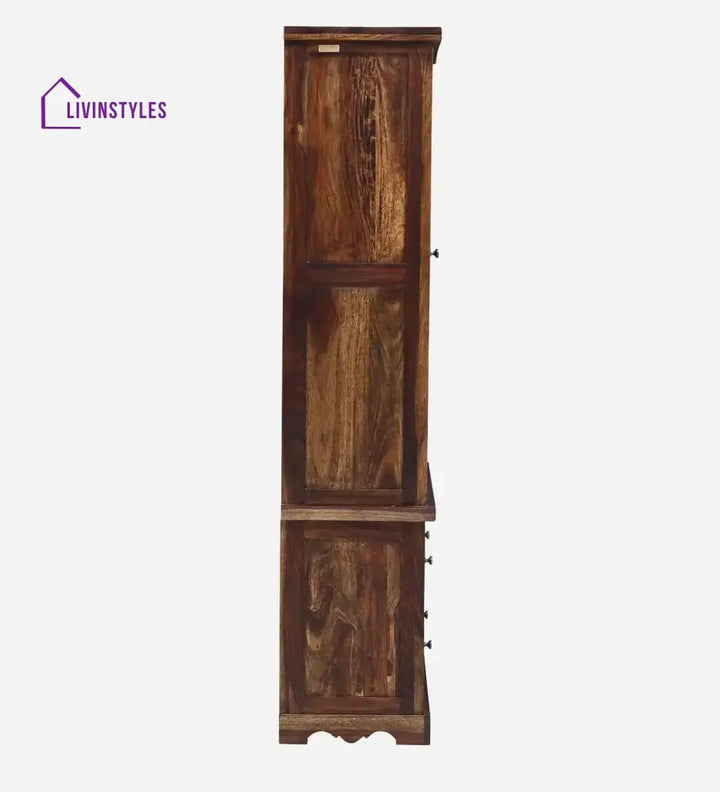 Amanda Contemporary Sheesham Wood Bookcase Study Table