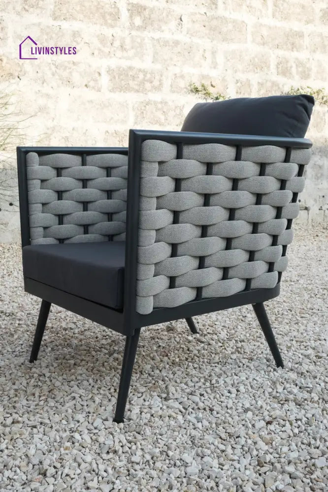 Amando Outdoor Sofa Set 3 Seater 2 Single seater and 1 Center Table Braided & Rope - Sofa Sets