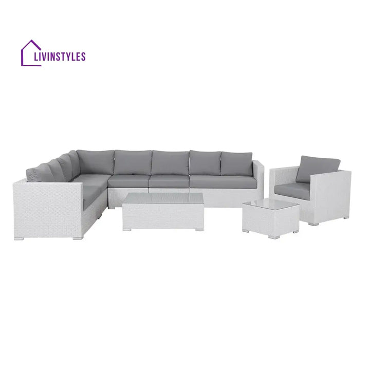 Amara 7-Piece L-Shaped Outdoor Sectional Sofa - Sofa Set