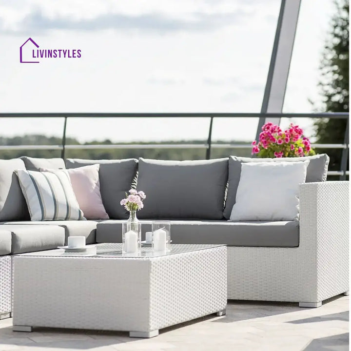 Amara 7-Piece L-Shaped Outdoor Sectional Sofa - Sofa Set