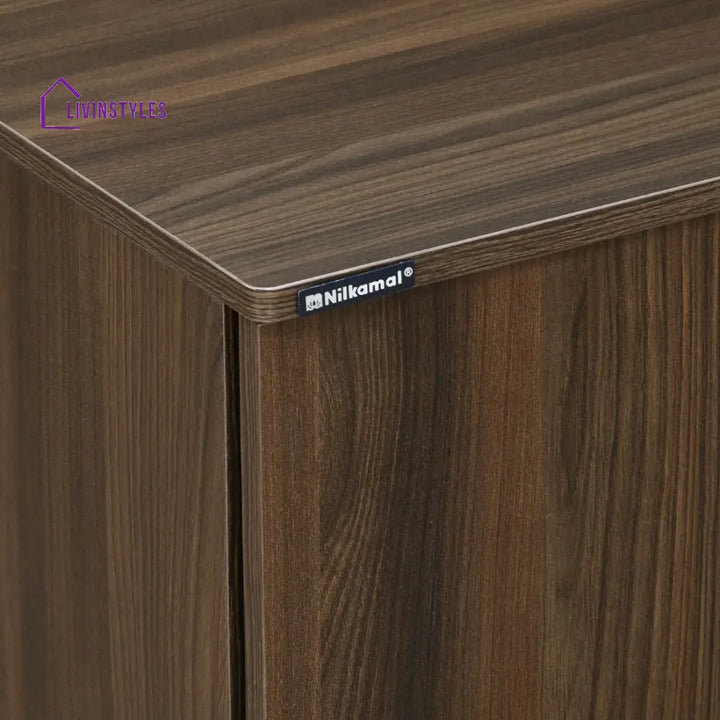 Nilkamal Churchill Shoe Cabinet (Classic Walnut) Home Furniture