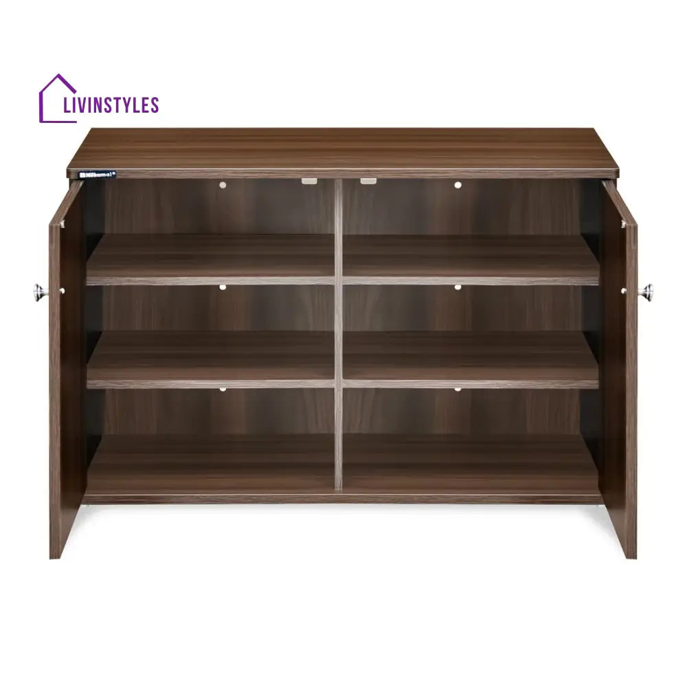 Nilkamal Churchill Shoe Cabinet (Classic Walnut) Home Furniture