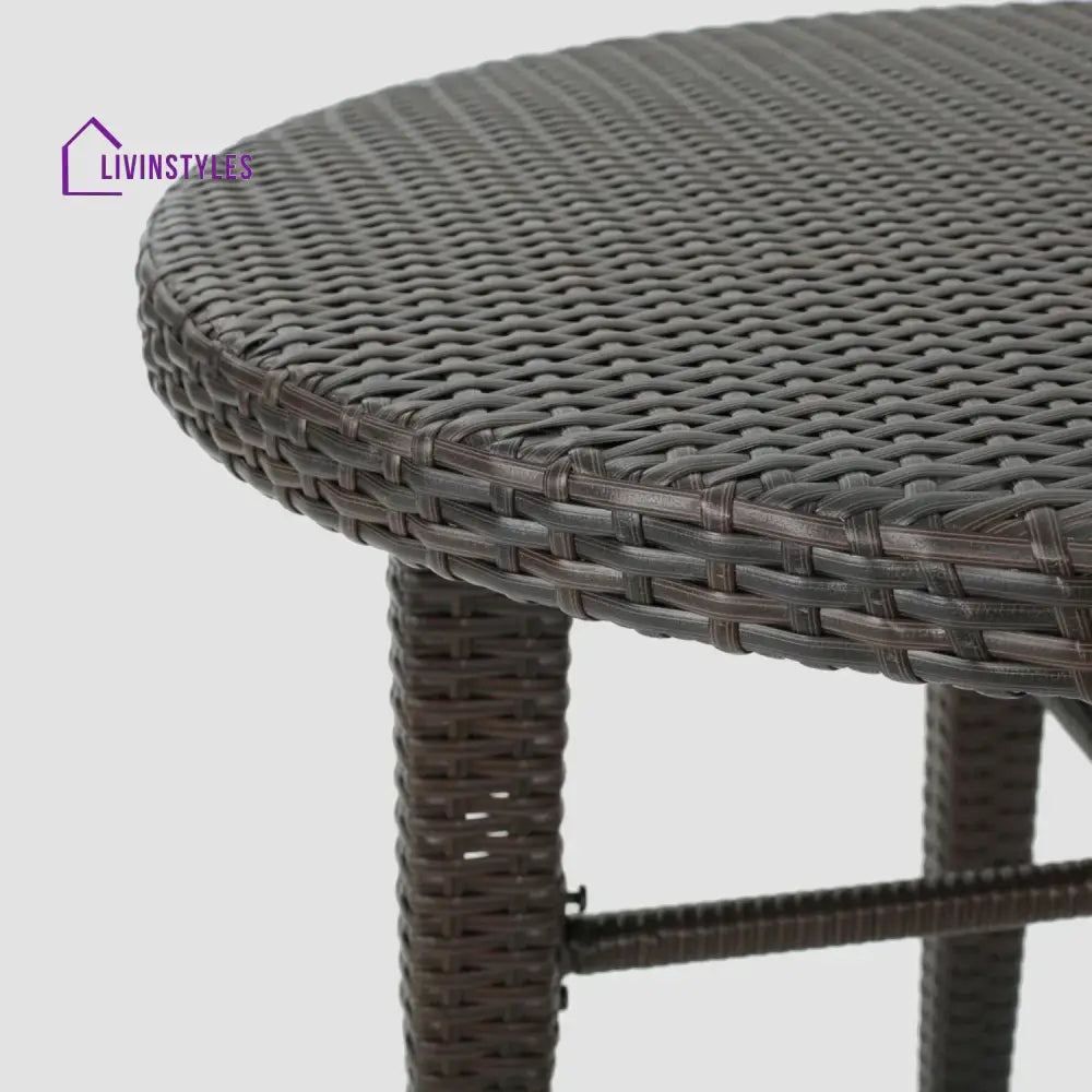 Amaris 5 Piece Outdoor Wicker Bar Set with High Top Table - Bar Set