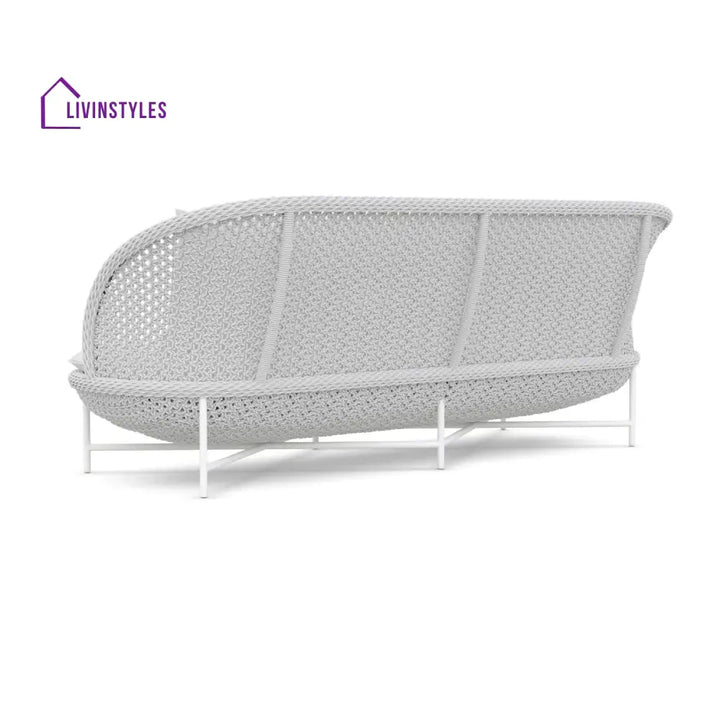 Amaris White 3 Seater Outdoor Sofa