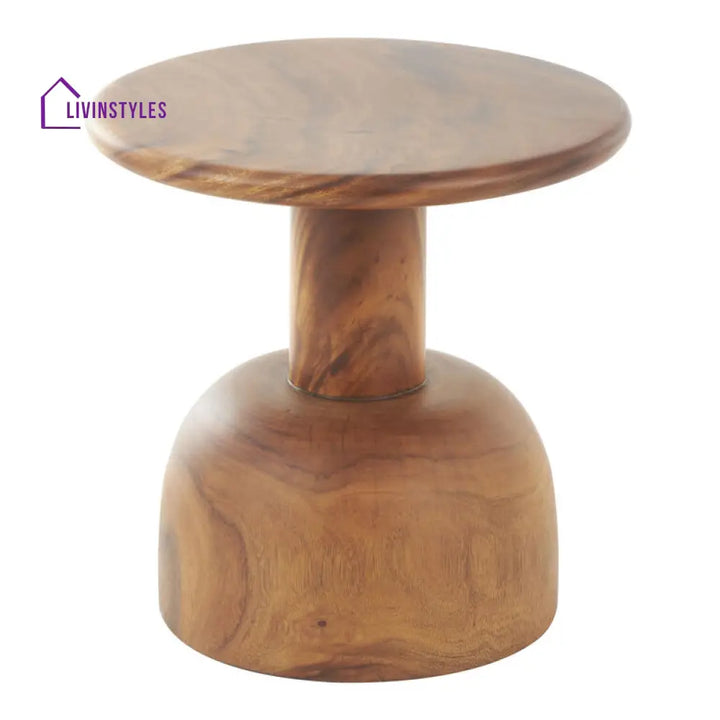 Amaya Solid Wood Side Coffee Table for Living Room