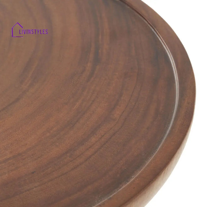 Amaya Solid Wood Side Coffee Table for Living Room