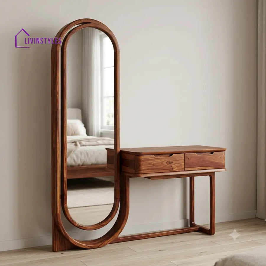 Ambroise Premium Solid Wood Dressing Table for Bedroom | New Designer Dressing Unit