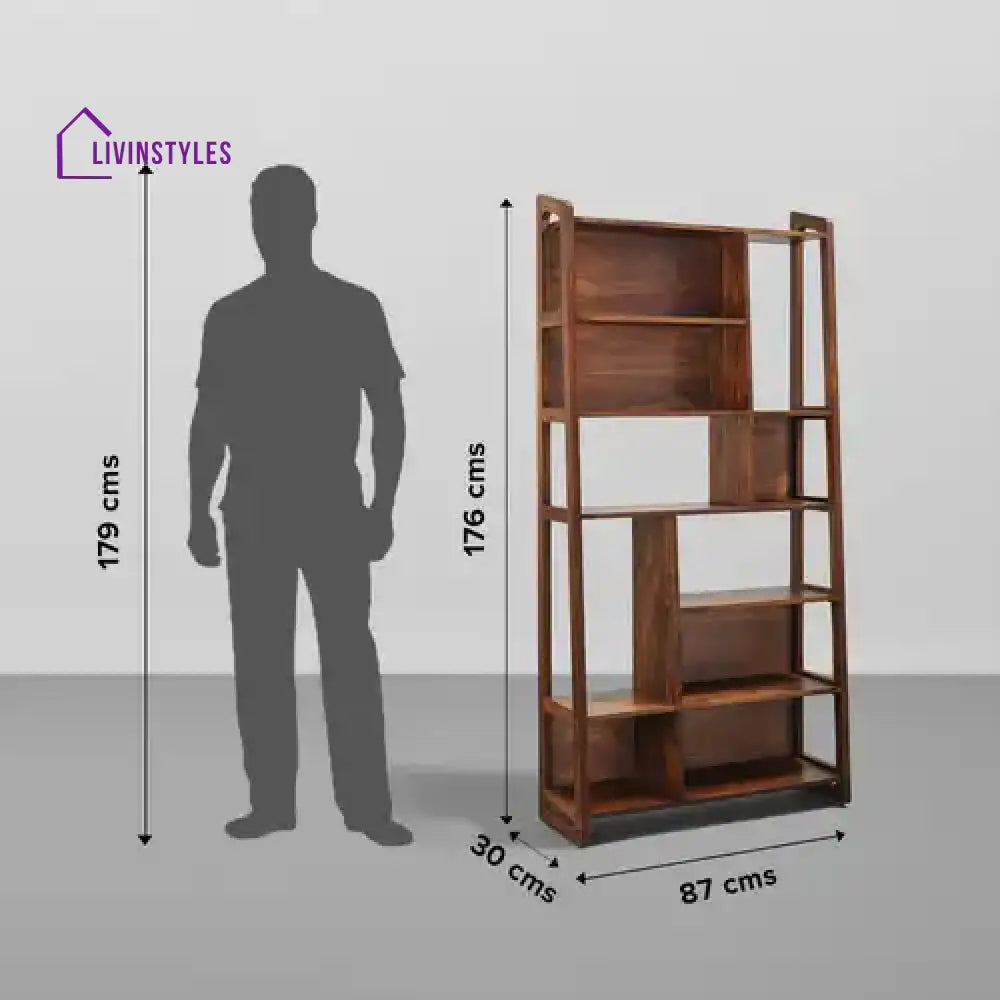 Amelia Sheesham Solid Wood Bookshelf Study Table