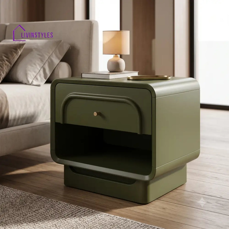 Amélie Premium Solid Wood Bedside Table | Side Table for Bedroom