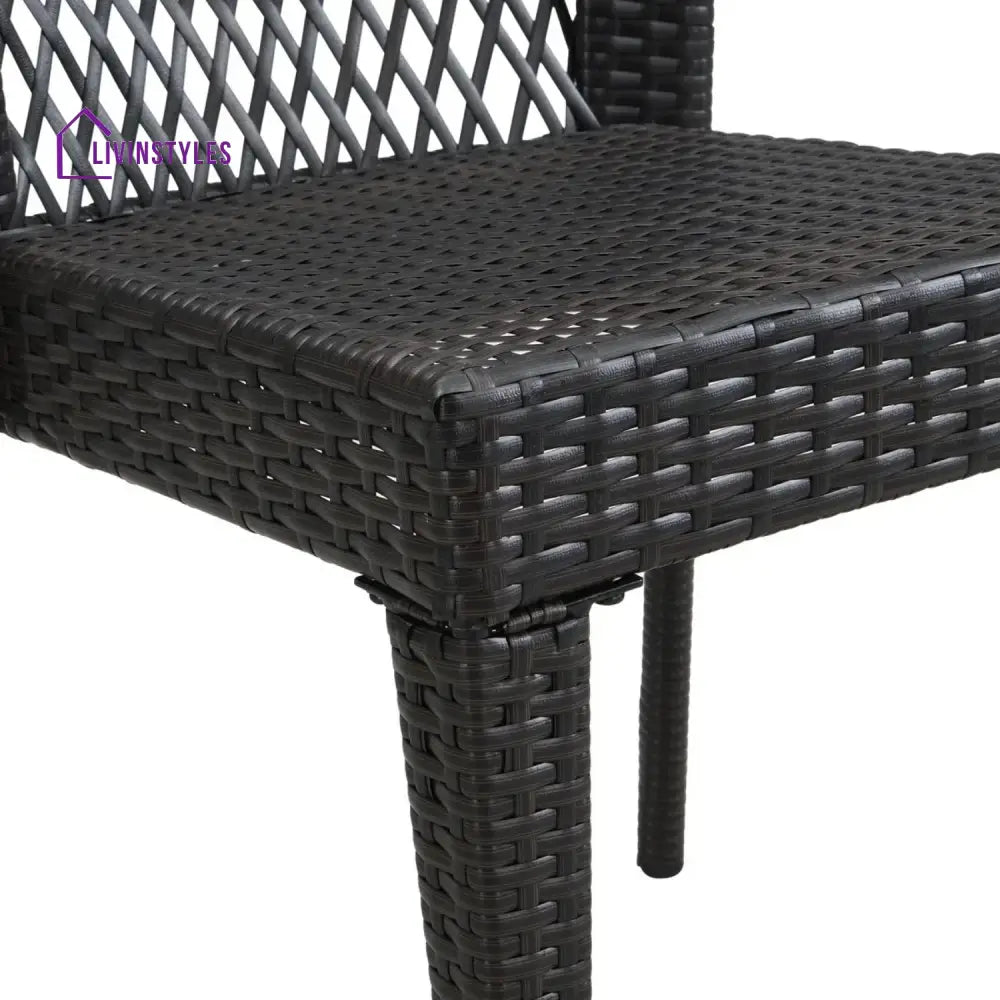 Aminata Outdoor Rattan Wicker Patio Dining Chairs - Dinning Chairs