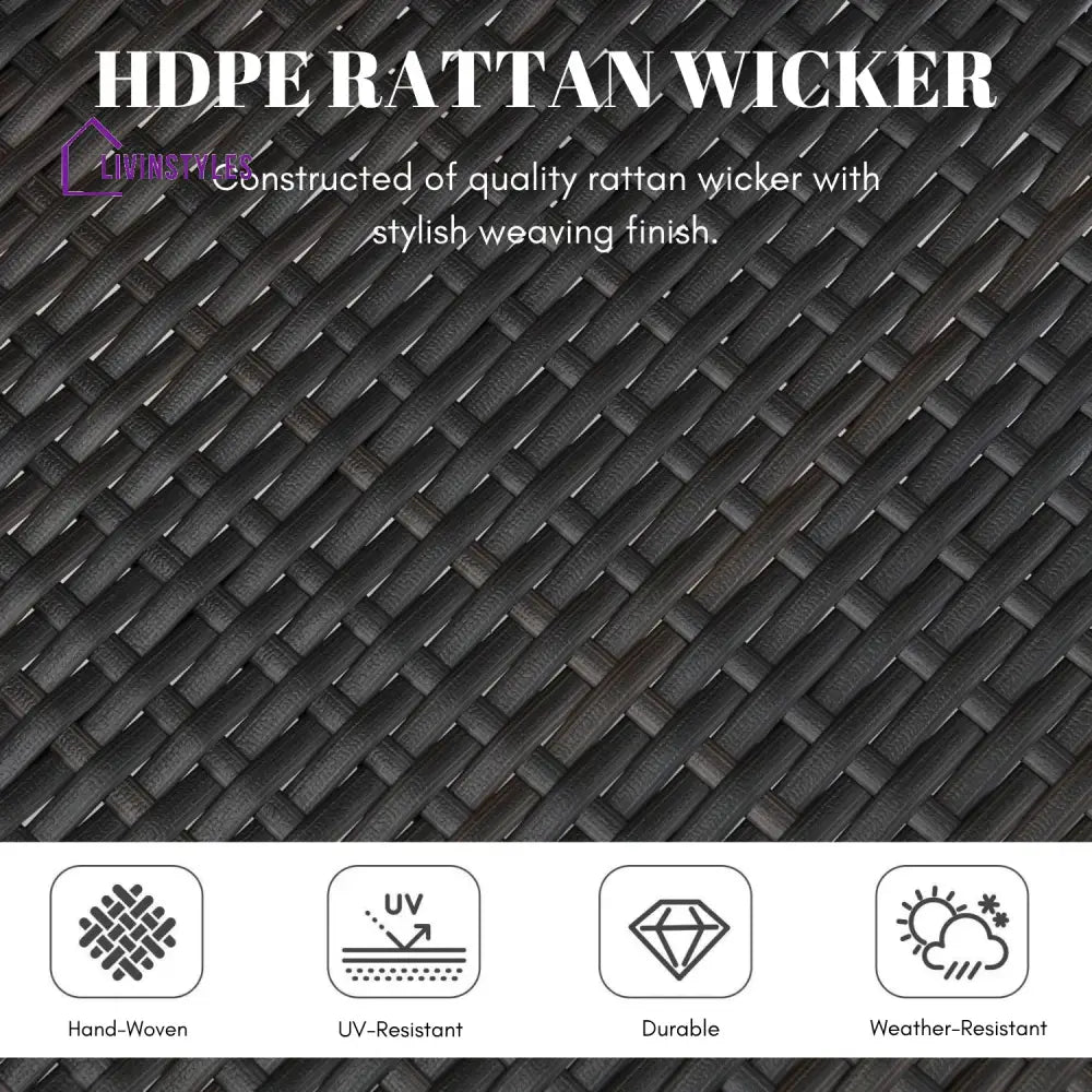 Aminata Outdoor Rattan Wicker Patio Dining Chairs - Dinning Chairs