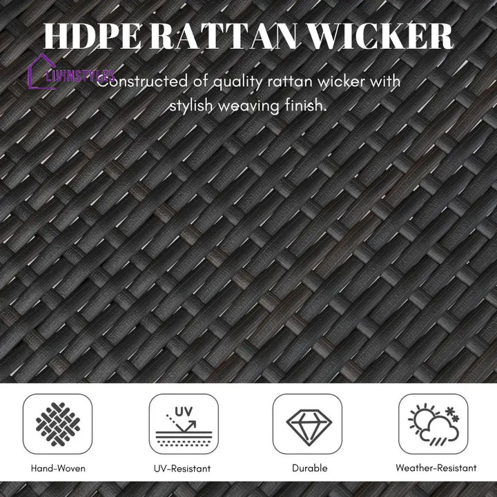 Aminata Outdoor Rattan Wicker Patio Dining Chairs - Dinning Chairs