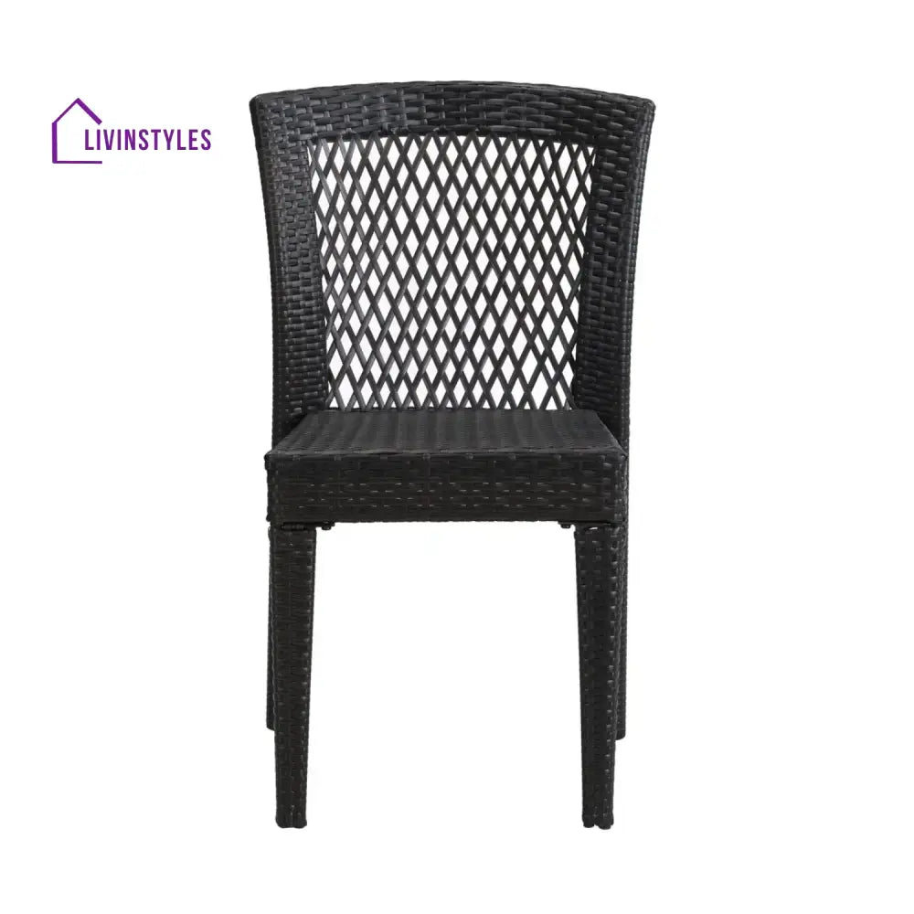 Aminata Outdoor Rattan Wicker Patio Dining Chairs - Dinning Chairs