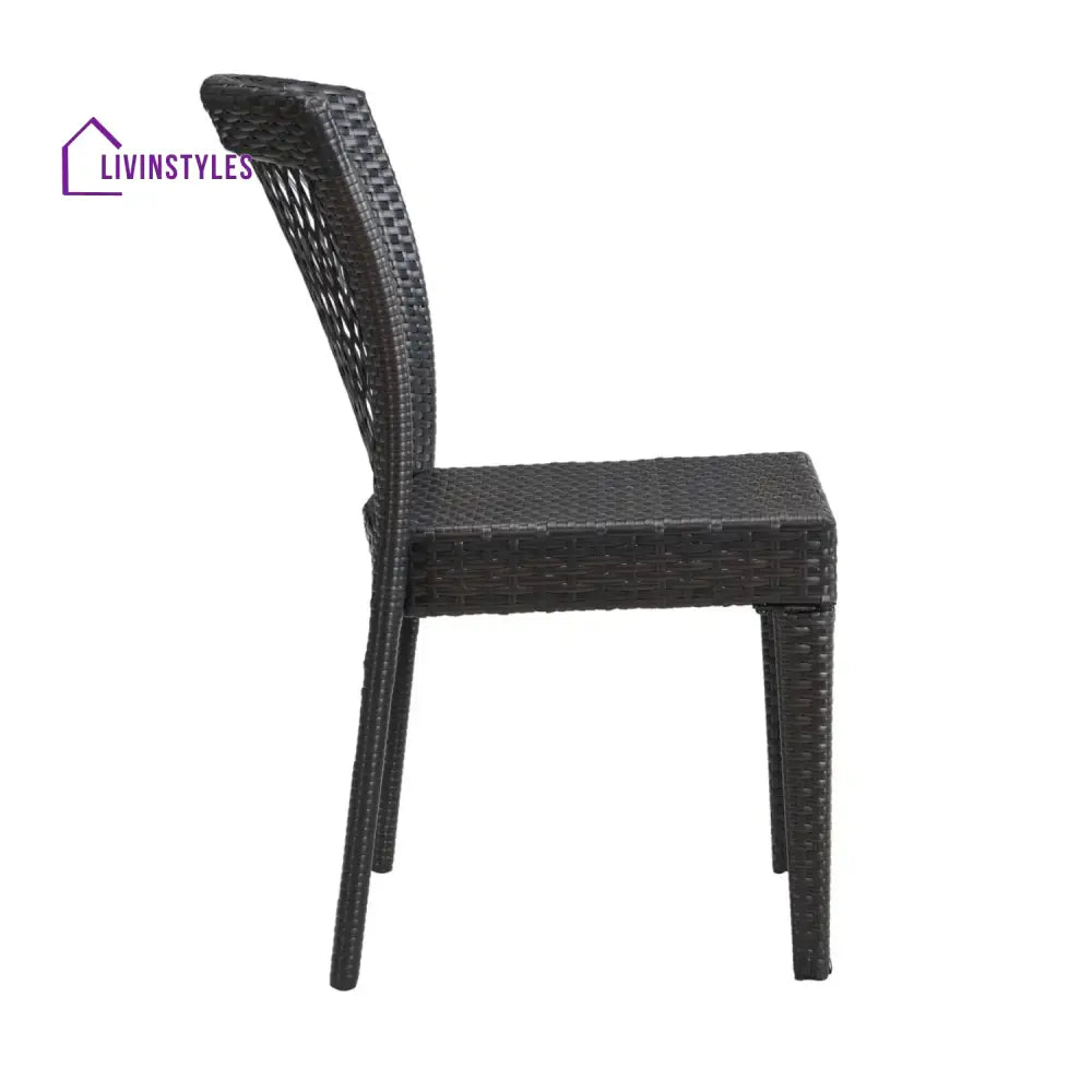 Aminata Outdoor Rattan Wicker Patio Dining Chairs - Dinning Chairs