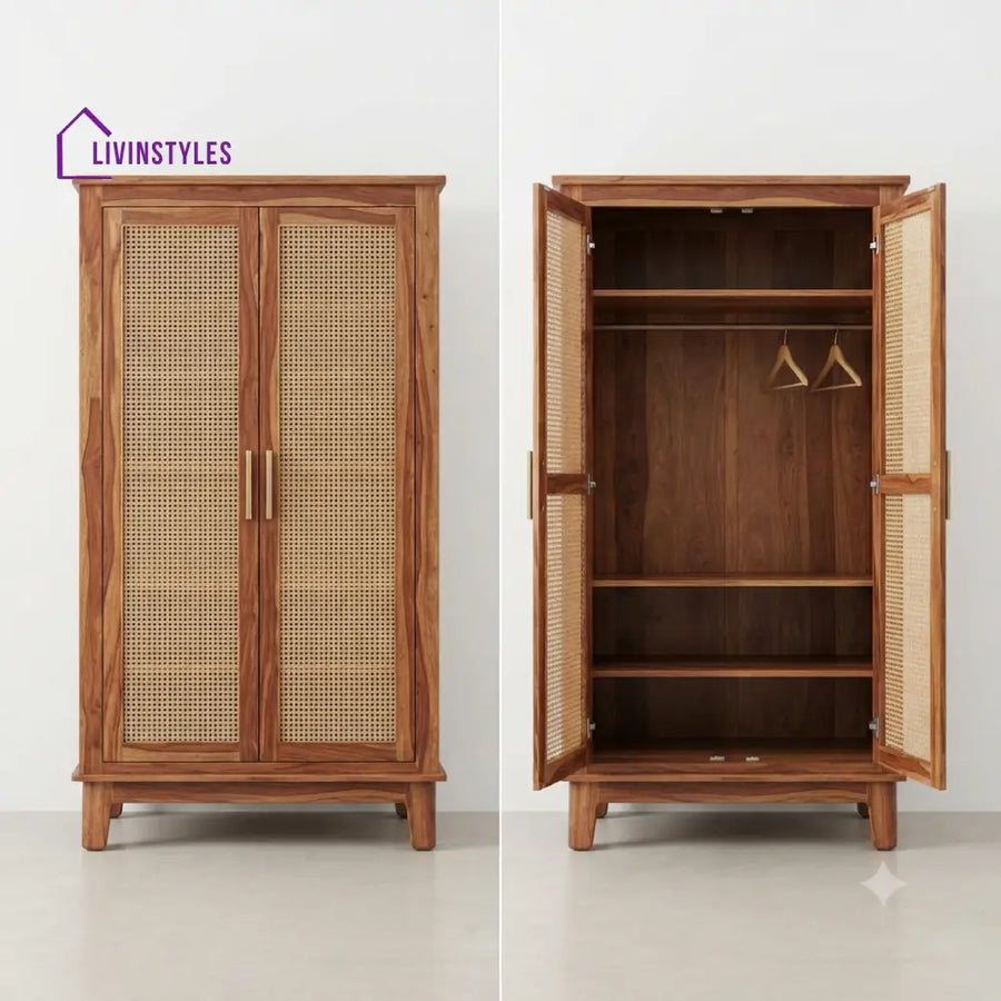 Amrita Wooden Wardrobe for Clothes | Cupboard for Clothes