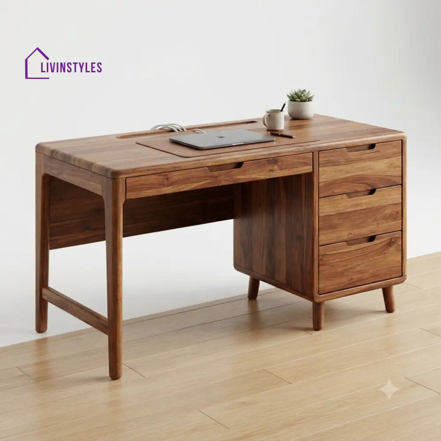 Amritha Sheesham Wood Study Table for Home | Wooden Study Table