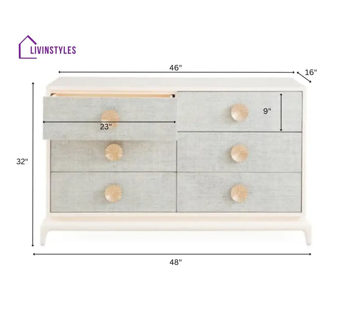 Ana Wooden 4FT Chest of Drawers Storage Chests