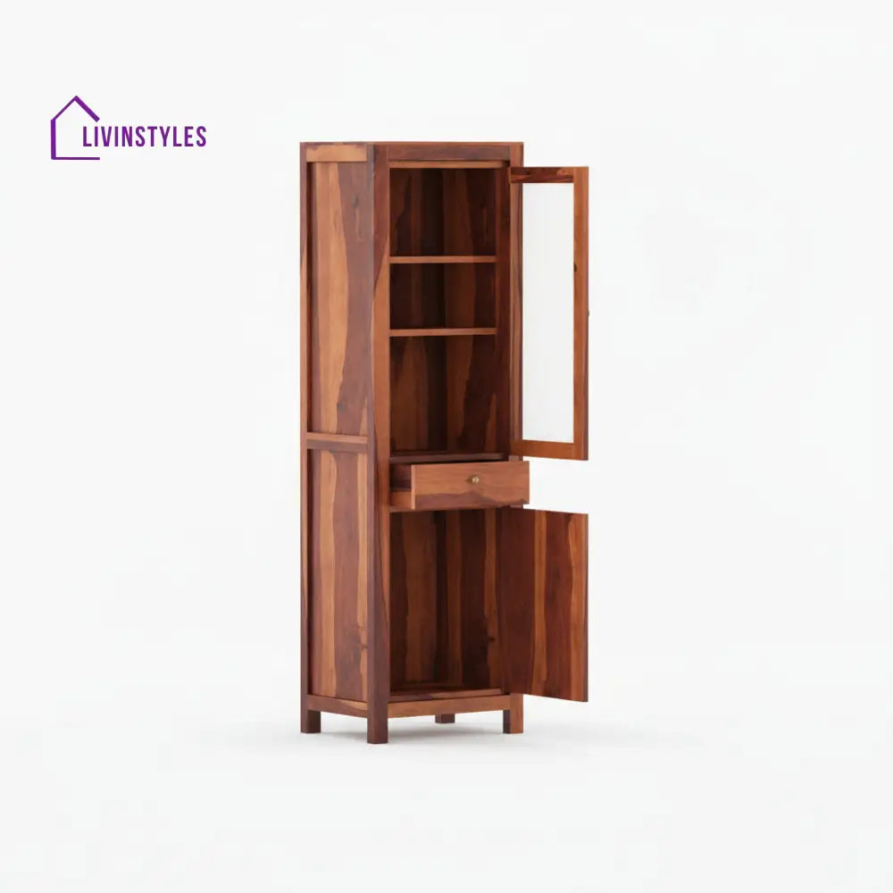 Anabel Sheesham wood crockery unit