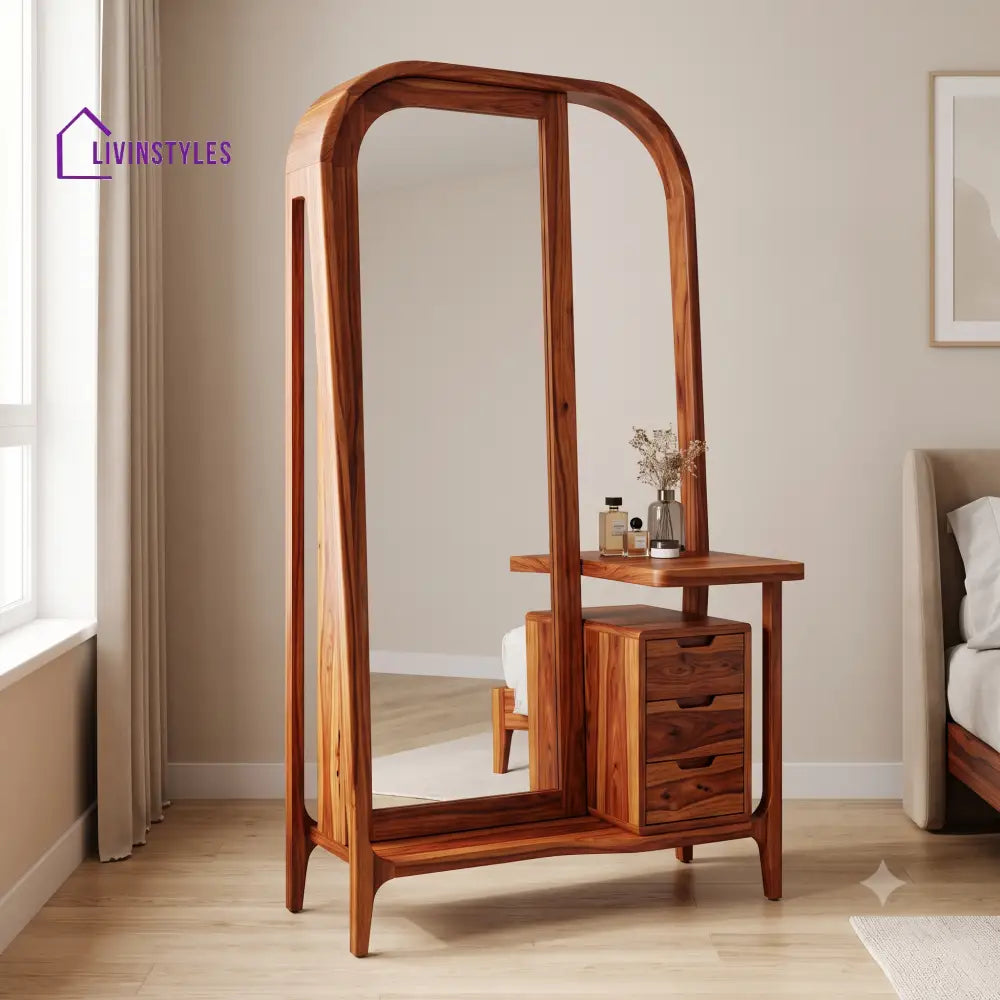 Anaelle Premium Solid Wood Dressing Table for Bedroom | New Designer Dressing Unit