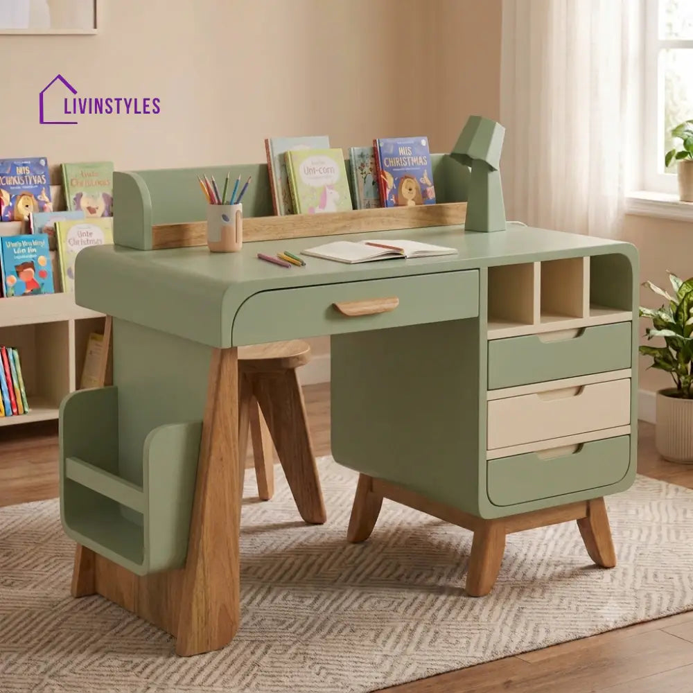 Anagha Mango Wood Kids Study Table | Study Table for Kids