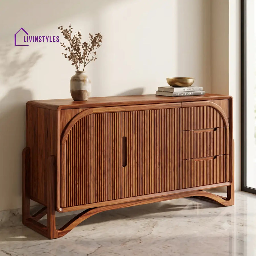 Anagha Premium Sheesham Wood Sideboard and Cabinet for Living Room