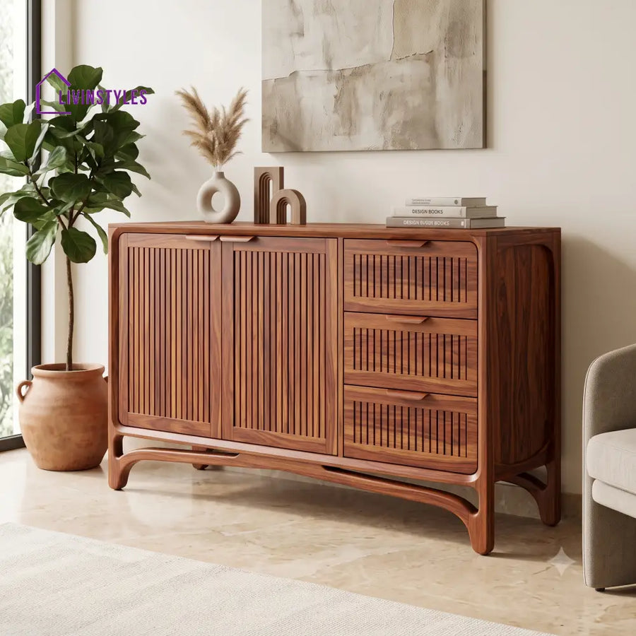 Anagha Premium Wooden Sideboard and Cabinet for Living Room
