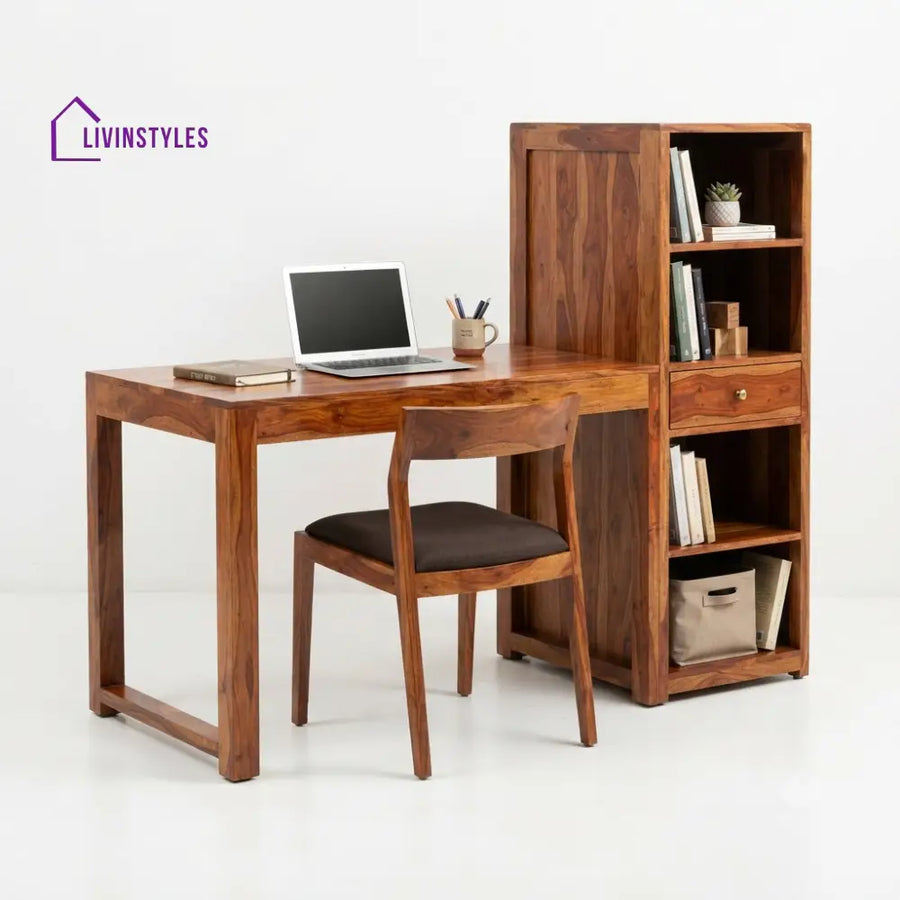 Anagha Sheesham Wood Study Table for Home | Wooden Study Table