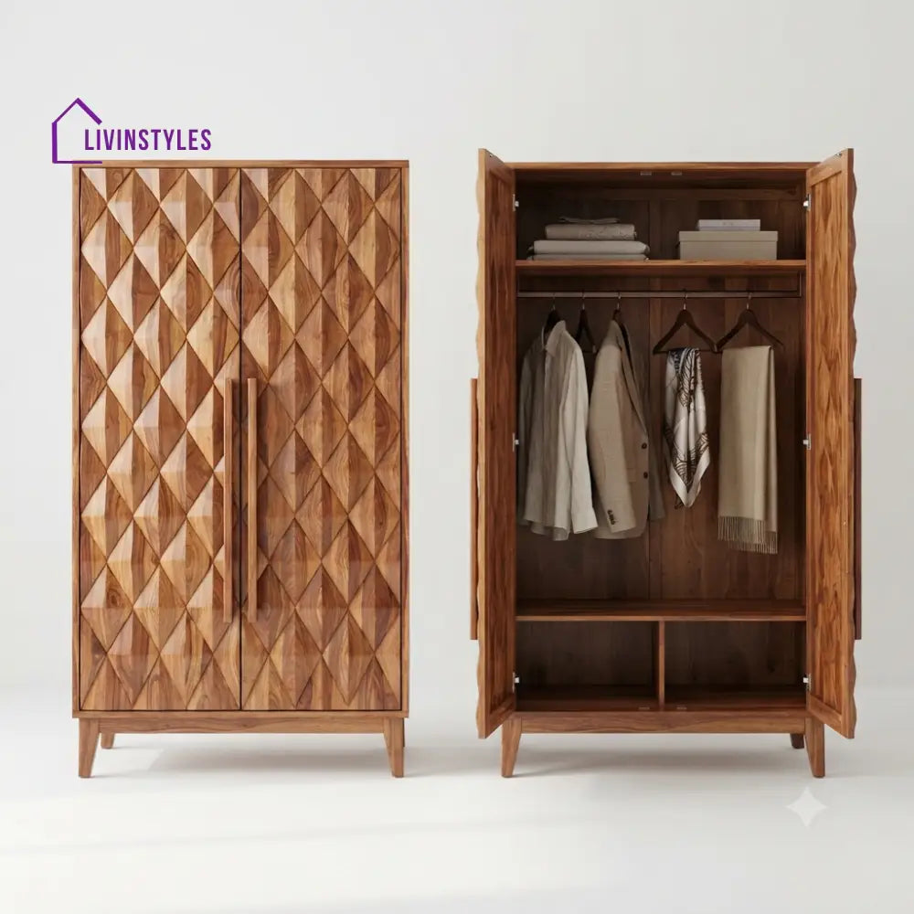 Anagha Wooden Wardrobe for Clothes | Cupboard for Clothes