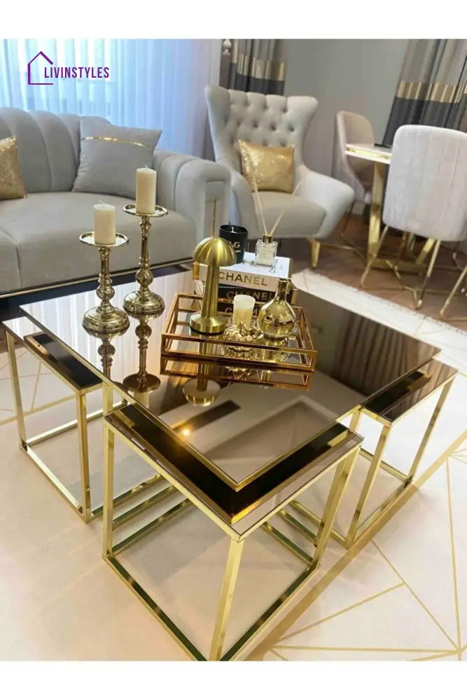 Anand Side Table For Living Room - Set Of 3
