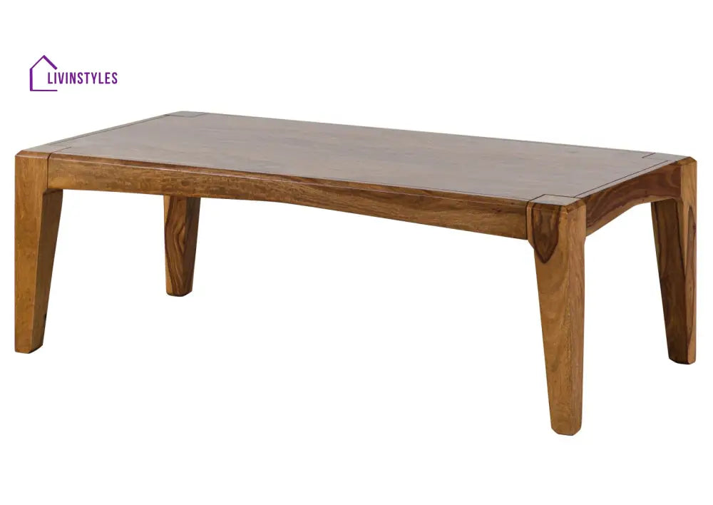 Ananya Sheesham Wood Coffee Table Square Shape Color Brown Coffee Table Coffee Table for Living Room (Sheesham Wood