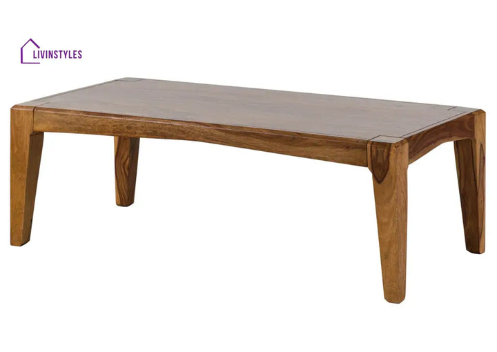 Ananya Sheesham Wood Coffee Table Square Shape Color Brown Coffee Table Coffee Table for Living Room (Sheesham Wood