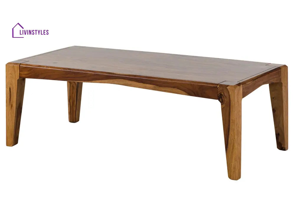 Ananya Sheesham Wood Coffee Table Square Shape Color Brown Coffee Table Coffee Table for Living Room (Sheesham Wood
