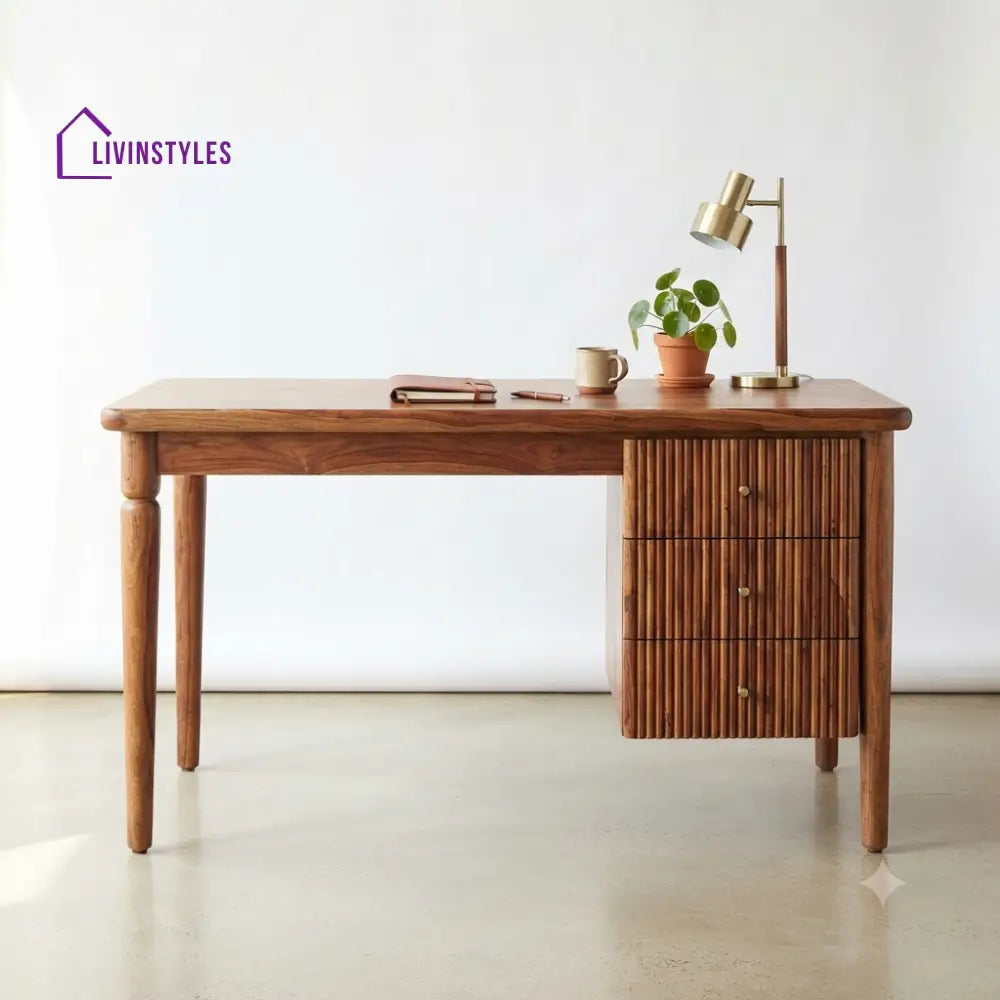 Ananya Sheesham Wood Study Table for Home | Wooden Study Table
