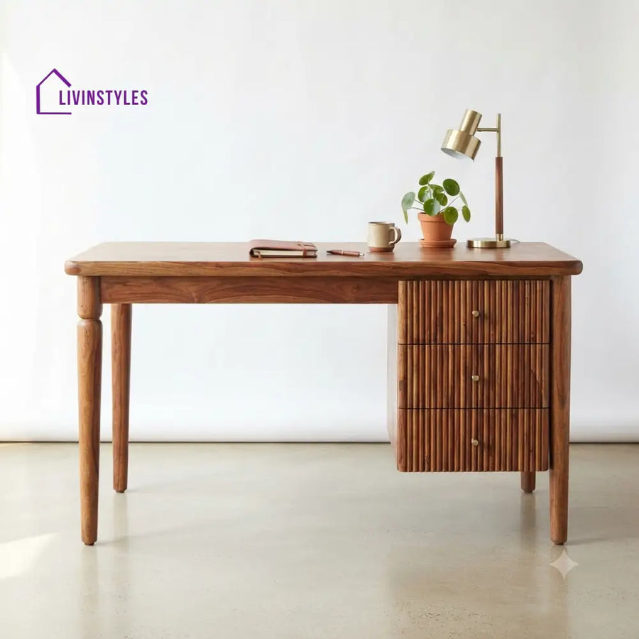Ananya Sheesham Wood Study Table for Home | Wooden Study Table