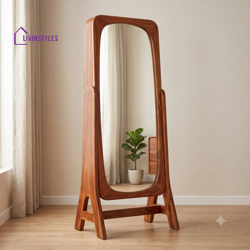 Ananya Wooden Full Length Mirror for Bedroom & Living Room