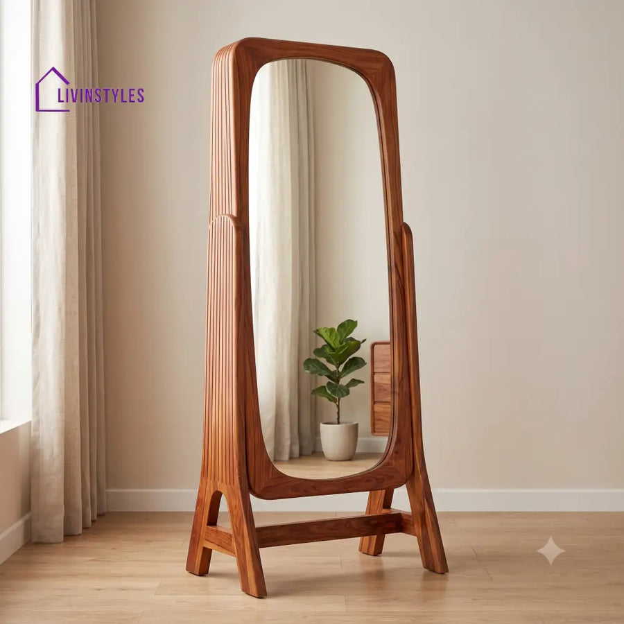 Ananya Wooden Full Length Mirror for Bedroom & Living Room