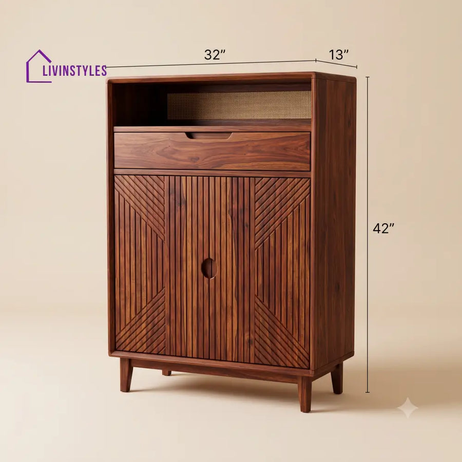 Ananya Wooden Shoe Rack for Home | Shoe Cabinet
