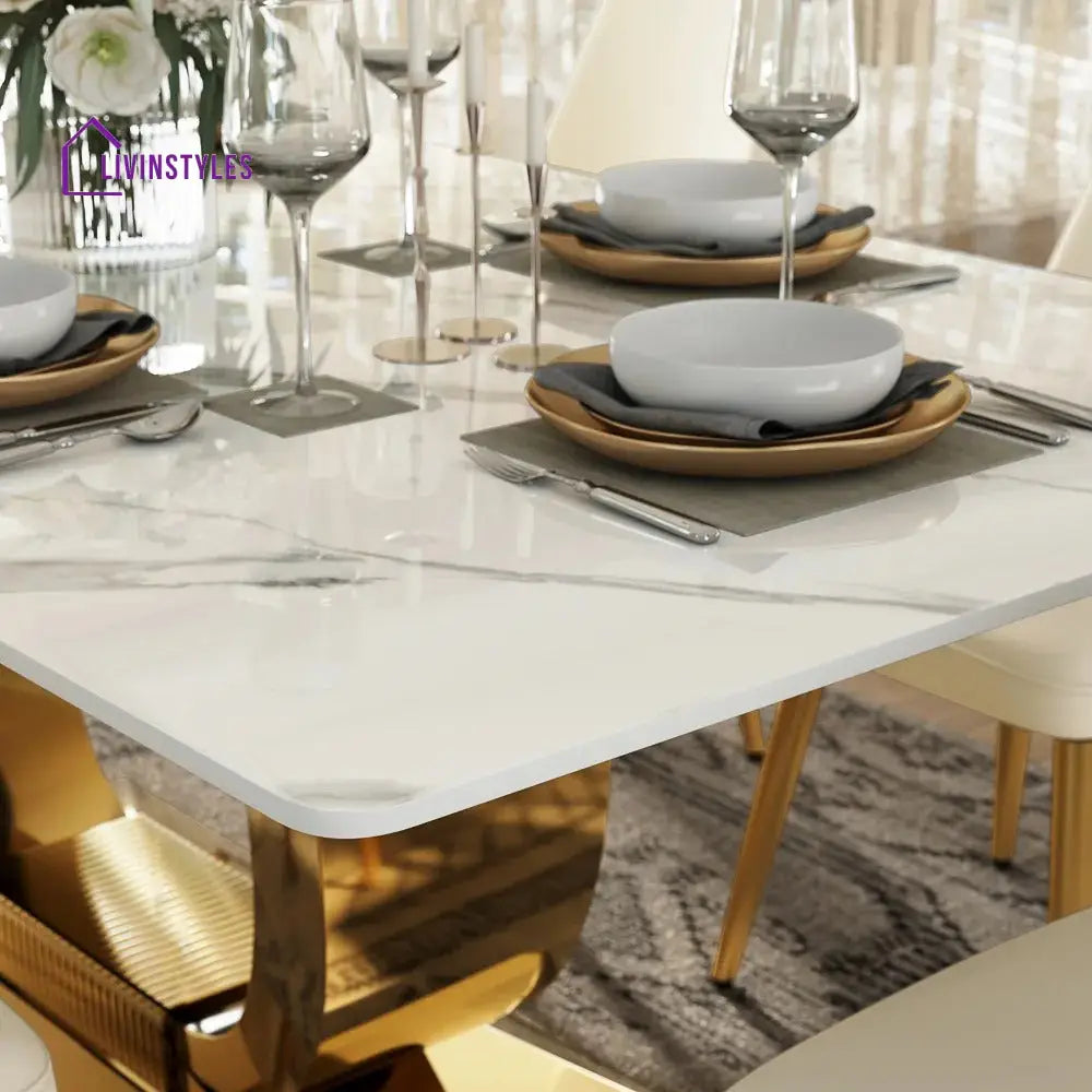 Anastasia 7 Piece Modern U-Shape Dining Table Set