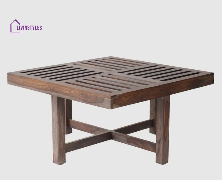 Anastasia Coffee Table with 4 Stools | Wooden Coffee Table for Living Room Coffee Table