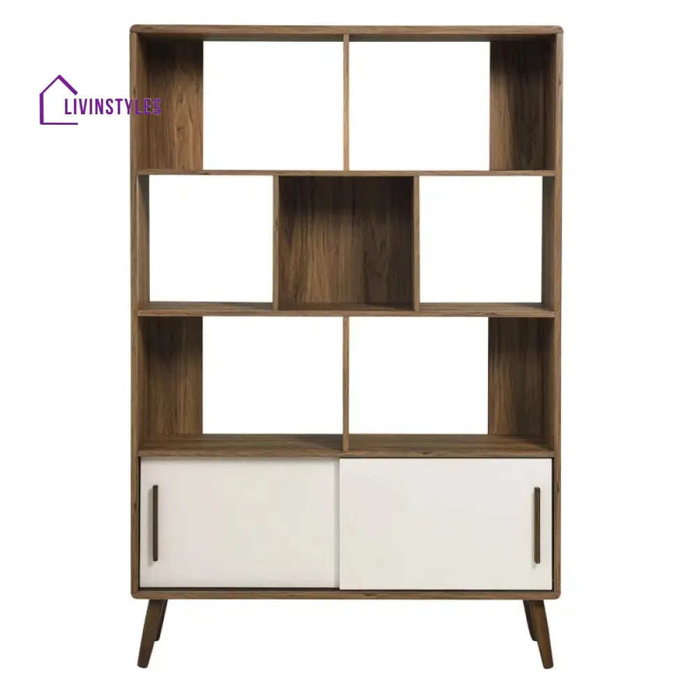 Anastasia Engineered Wood Bookshelves | Bookshelf for Living Room | Bedroom | Drawing Room | Study Room