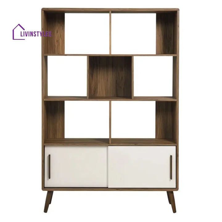 Anastasia Engineered Wood Bookshelves | Bookshelf for Living Room | Bedroom | Drawing Room | Study Room