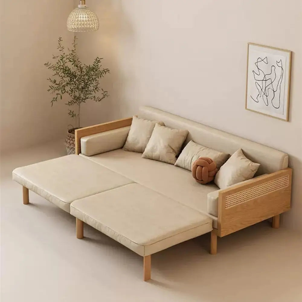 Janpandi Pull Out Multifunction Solid Wood Frame Sofa Bed SOFA BED
