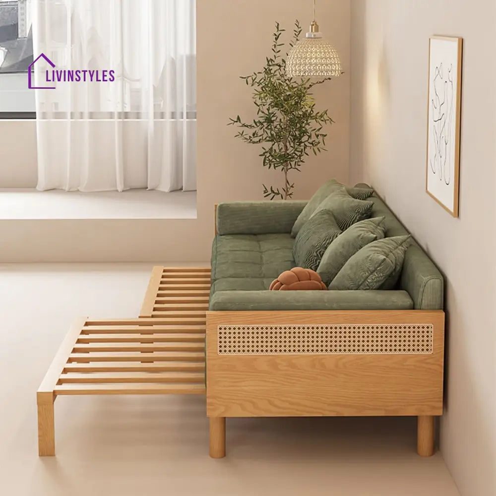 Janpandi Pull Out Multifunction Solid Wood Frame Sofa Bed SOFA BED