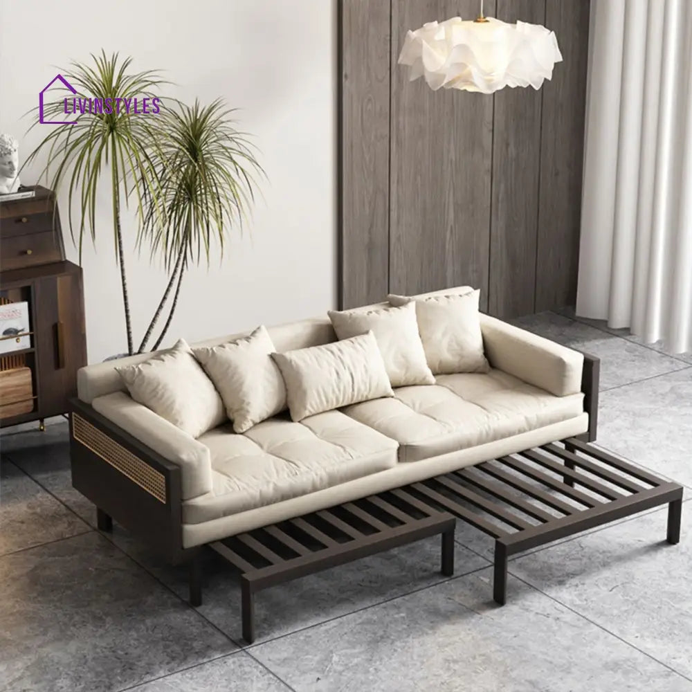 Janpandi Pull Out Multifunction Solid Wood Frame Sofa Bed SOFA BED
