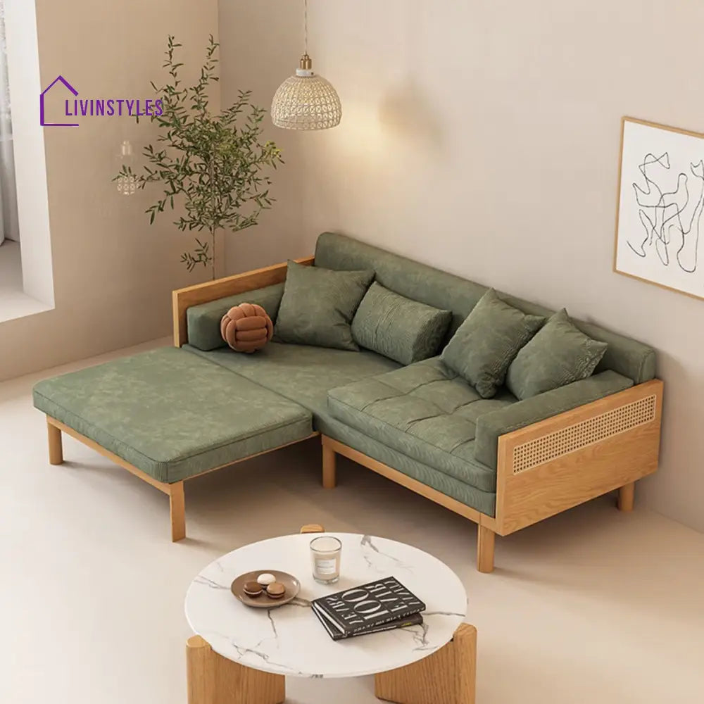 Janpandi Pull Out Multifunction Solid Wood Frame Sofa Bed SOFA BED