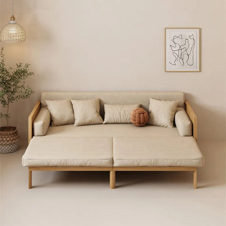 Janpandi Pull Out Multifunction Solid Wood Frame Sofa Bed SOFA BED